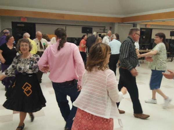 Dancing in the main hall